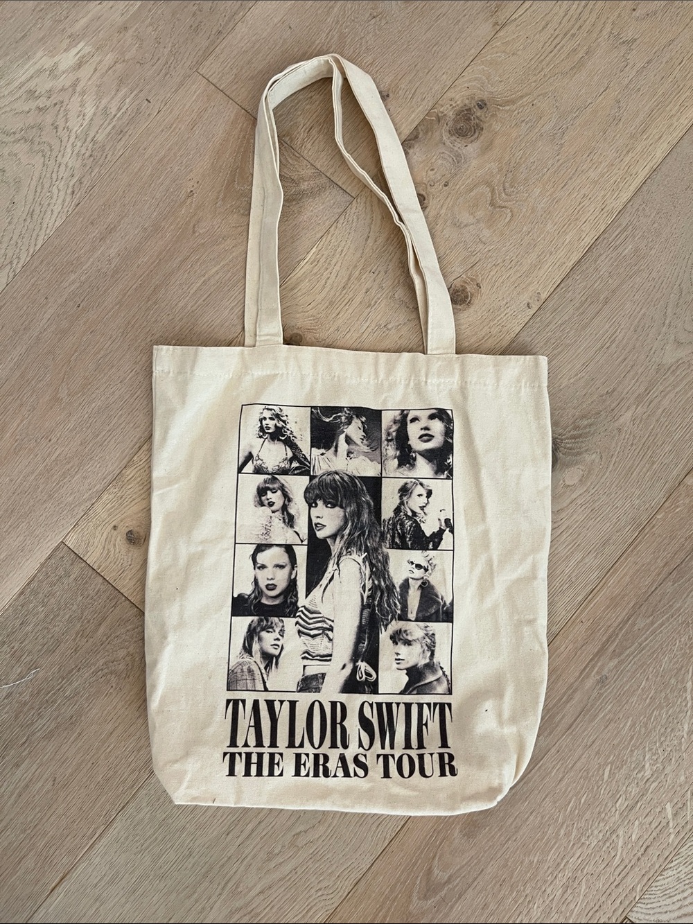 Taylor Swift Cream and Black The Eras Tour Tote